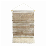 Панно из шерсти и хлопка с узором Beige Calista Cascade варинант исполнения - 2 | Loft Concept в Челябинске