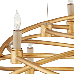 Люстра золотая в форме спирали Fancy Pattern варинант исполнения - 1 | Loft Concept в Челябинске