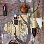 Обои ручная роспись Willow & Waves Original colourway on Edo painted Xuan paper with antiquing варинант исполнения - 1 | Loft Concept в Челябинске