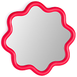 Настенное зеркало с волнистой рамой Mune Mirror Red варинант исполнения - 1 | Loft Concept в Челябинске