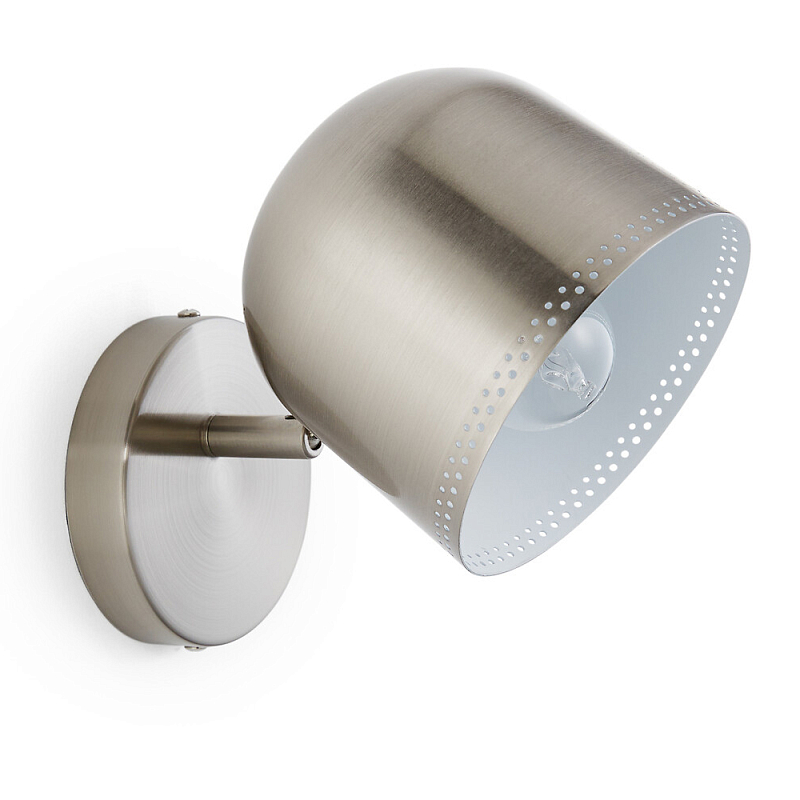 Бра в индустриальном стиле Wilona Lighting Никель Бра в индустриальном стиле Wilona Lighting Никель в Челябинске | Loft Concept