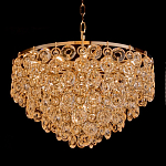 Люстра каскадная с подвесками в форме колец Galaxy of Light варинант исполнения - 1 | Loft Concept в Челябинске