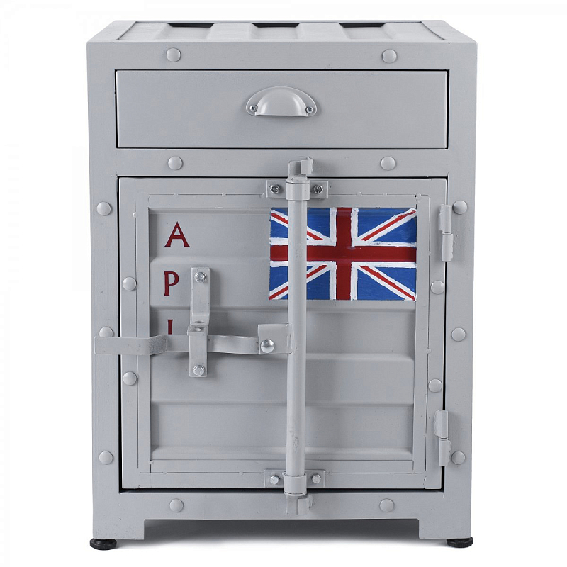 Тумба Union Jack с ящиком и дверью Серый Красный Желтый Оранжевый Черный Белый Синий Зеленый Голубой Бирюзовый Тумба Union Jack с ящиком и дверью Серый Красный Желтый Оранжевый Черный Белый Синий Зеленый Голубой Бирюзовый в Челябинске | Loft Concept