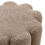 Пуф с обивкой из ткани букле Flo Brown Pouf варинант исполнения - 2 | Loft Concept в Челябинске