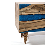 Стильный Буфет лофт 4 двери Cabinet Crimson River фасад эпоксидная смола  варинант исполнения - 3 | Loft Concept в Челябинске