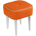 Квадратный мягкий пуф на белых ножках Winton Pouf Square варинант исполнения - 7 | Loft Concept в Челябинске