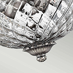 Потолочный светильник с чашеобразным плафоном из толстого волнообразного стекла и широким узорчатым основанием Hinkley варинант исполнения - 7 | Loft Concept в Челябинске