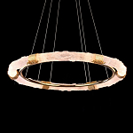 Люстра в форме кольца с золотым декором Warm Heavenly Light варинант исполнения - 4 | Loft Concept в Челябинске