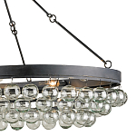 Люстра большая овальная с подвесными стеклянными элементами Impressive Profile варинант исполнения - 1 | Loft Concept в Челябинске