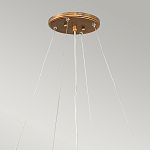 Люстра подвесная золотого цвета с металлическим сетчатым основанием и стеклянными каплевидными подвесками Hinkley варинант исполнения - 11 | Loft Concept в Челябинске