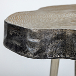 Металлический столик со столешницей в виде слеба Slabby варинант исполнения - 3 | Loft Concept в Челябинске