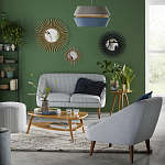 Кресло с черно-белым принтом Pauley Black White Armchair варинант исполнения - 5 | Loft Concept в Челябинске