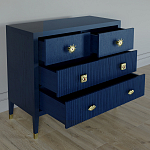 Бельевой Комод с 4 ящиками Elsa Dreams Blue варинант исполнения - 2 | Loft Concept в Челябинске