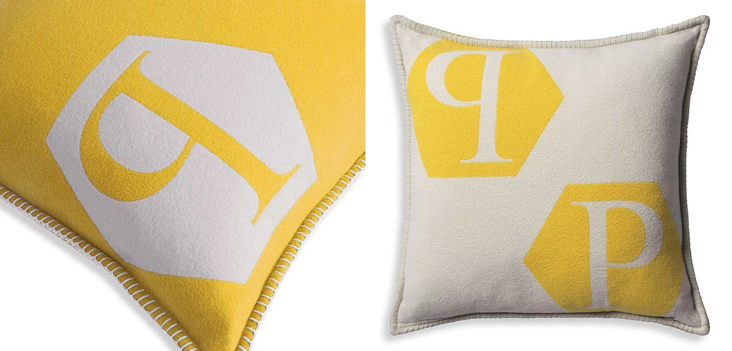 Подушка Philipp Plein Cushion Cashmere PP Logo 65 x 65 Yellow Подушка Philipp Plein Cushion Cashmere PP Logo 65 x 65 Yellow - Loft-Concept в Челябинске