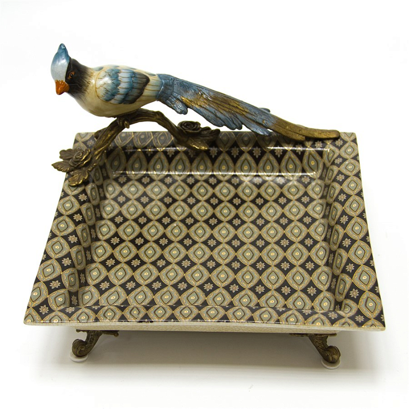 Блюдо Bird Geometry Мульти Бронза Блюдо Bird Geometry Мульти Бронза в Челябинске | Loft Concept