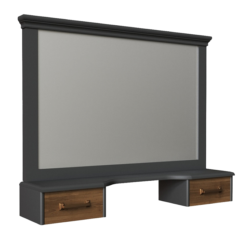 Зеркало для туалетного столика из массива бука Tasteful Furniture Зеркало Серый Коричневый Зеркало для туалетного столика из массива бука Tasteful Furniture Зеркало Серый Коричневый в Челябинске | Loft Concept