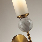 Бра с цилиндрическим матовым плафоном и шаром из камня на металлическом основании Orb Essence варинант исполнения - 6 | Loft Concept в Челябинске