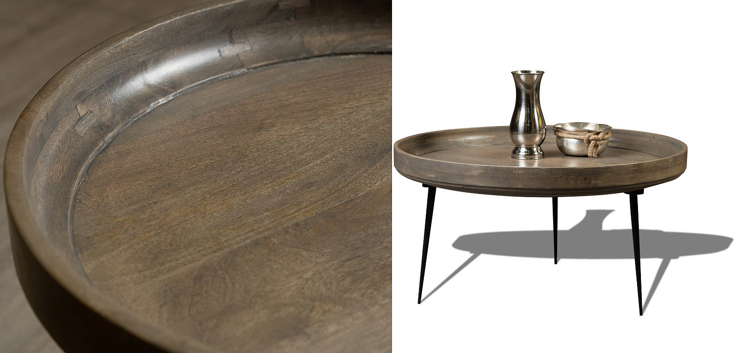 Кофейный стол Davidson Coffee Table platinum 40 Кофейный стол Davidson Coffee Table platinum 40 - Loft-Concept в Челябинске