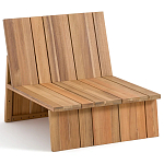 Уличное кресло из массива акации Trivett Wooden Chair варинант исполнения - 5 | Loft Concept в Челябинске