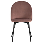 Мягкий стул в велюре пыльно-розового цвета Miruna Chair варинант исполнения - 2 | Loft Concept в Челябинске