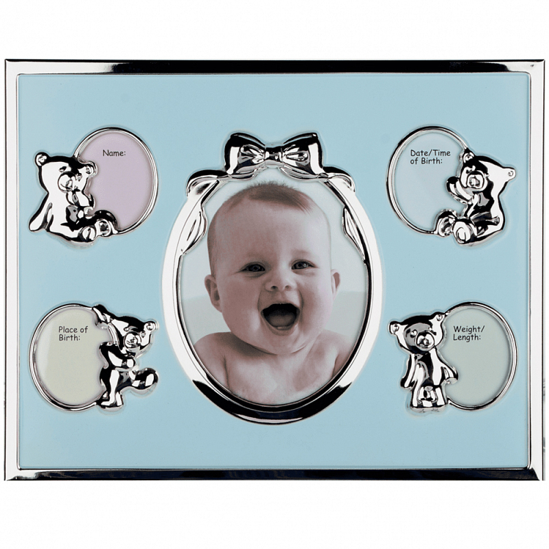 Фоторамка детская Childhood Corner Sun 5 фото Серебристый Голубой Розовый Фоторамка детская Childhood Corner Sun 5 фото Серебристый Голубой Розовый в Челябинске | Loft Concept