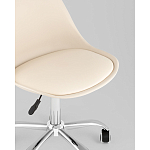 Офисный стул на металлическом основании EGGERY Beige пластик варинант исполнения - 2 | Loft Concept в Челябинске
