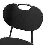 Стул с мягким сиденьем черный Stool Loft Black варинант исполнения - 6 | Loft Concept в Челябинске