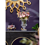 Чаша из прозрачного стекла на бронзовых ножках в виде стрекоз Eden Garden варинант исполнения - 3 | Loft Concept в Челябинске