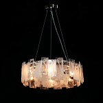 Люстра круглая с подвесными прямоугольными пластинами из стекла Glacier Panels варинант исполнения - 3 | Loft Concept в Челябинске