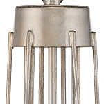 Люстра серебряного цвета с изогнутыми элементами каркаса Twisted Iron Chandelier варинант исполнения - 3 | Loft Concept в Челябинске