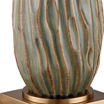 Настольная лампа с фактурным корпусом и тканевым абажуром Smooth Peaks варинант исполнения - 1 | Loft Concept в Челябинске