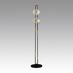 Торшер с черным основанием и золотистым декором Bruno варинант исполнения - 3 | Loft Concept в Челябинске