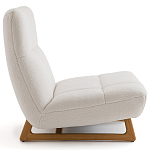 Кресло с обивкой букле Lino White  Boucle Armchair варинант исполнения - 3 | Loft Concept в Челябинске
