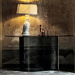 Консоль дымчатого цвета с изогнутым основанием Arabesque варинант исполнения - 3 | Loft Concept в Челябинске