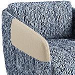 Дизайнерское Кресло William с кожаными подлокотниками  варинант исполнения - 3 | Loft Concept в Челябинске