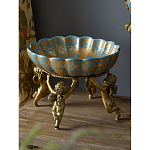 Чаша с орнаментом на бронзовых ножках в виде ангелов Eden Garden варинант исполнения - 5 | Loft Concept в Челябинске