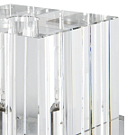 Бра серебряное с фактурным прозрачным абажуром Optical Crystal варинант исполнения - 1 | Loft Concept в Челябинске
