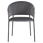 Стул в велюре серого цвета Horizon варинант исполнения - 2 | Loft Concept в Челябинске