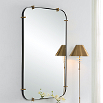 Зеркало настенное в черной металлической раме Mirror Cardinal варинант исполнения - 4 | Loft Concept в Челябинске