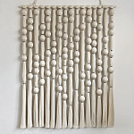 Панно на стену из хлопковых нитей White Morse Wall Hanging  варинант исполнения - 4 | Loft Concept в Челябинске
