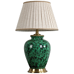Настольная лампа с абажуром Beige Green Malachite Lampshade варинант исполнения - 2 | Loft Concept в Челябинске