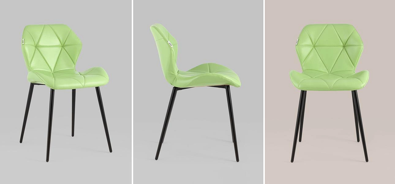 Стул Jeroen II Chair Экокожа Зеленый Лайм Стул Jeroen II Chair Экокожа Зеленый Лайм - Loft-Concept в Челябинске