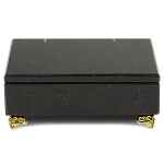 Шкатулка из натурального камня змеевик чёрного цвета Stone Casket варинант исполнения - 2 | Loft Concept в Челябинске