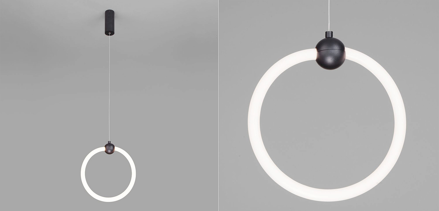 Подвесной светильник RING LIGHT Black Подвесной светильник RING LIGHT Black - Loft-Concept в Челябинске