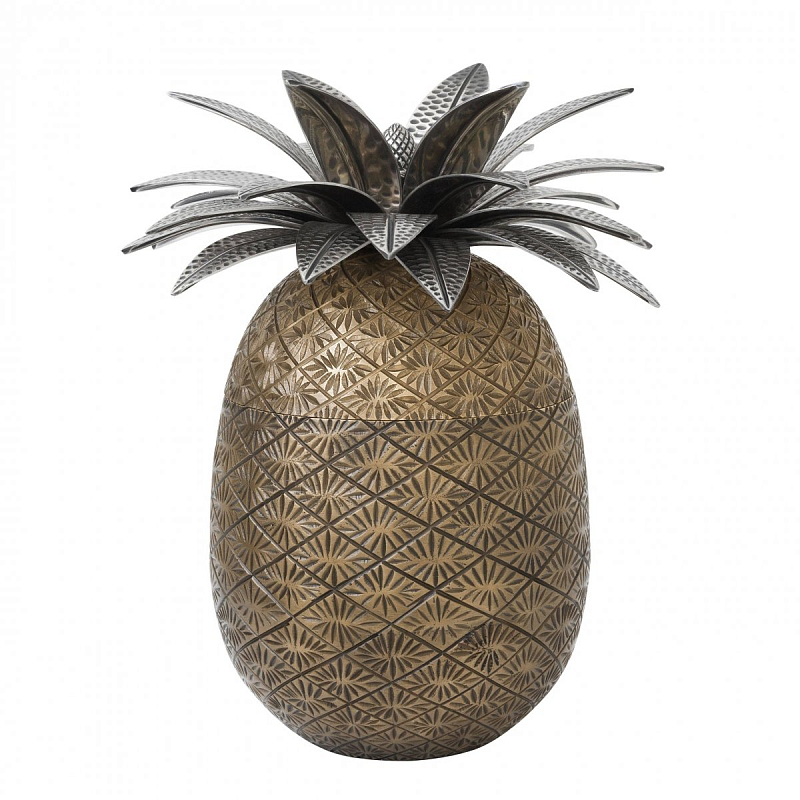Шкатулка Eichholtz Box Pineapple Латунь Античная полированная Серебряный Шкатулка Eichholtz Box Pineapple Латунь Античная полированная Серебряный в Челябинске | Loft Concept