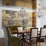 Обои ручная роспись Monuments of Paris Roberts on antique scenic Xuan paper варинант исполнения - 1 | Loft Concept в Челябинске