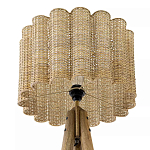 Торшер с плетеным абажуром на основании в виде треноги Lamp with Wicker Lampshade варинант исполнения - 3 | Loft Concept в Челябинске