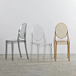 Прозрачный стул с серым оттенком LOUIS GHOST CHAIR варинант исполнения - 8 | Loft Concept в Челябинске