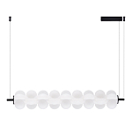 Светодиодный подвесной светильник линейный с белым воздушным плафоном Glowing Cloud варинант исполнения - 2 | Loft Concept в Челябинске