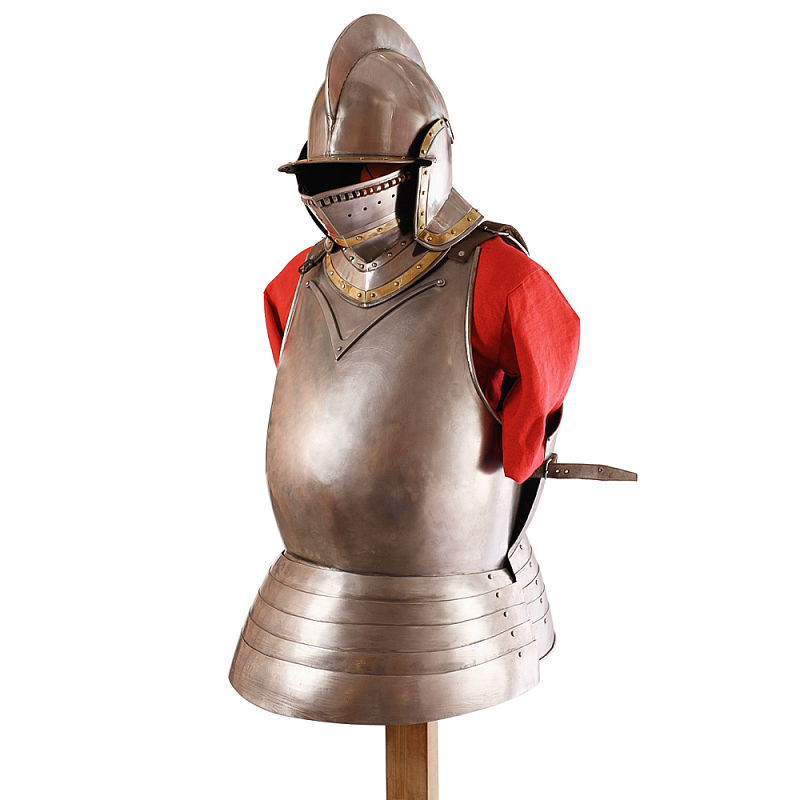 Декоративные доспехи Armor Cabinet de Curiosites Серебряный Латунь Красный Древесина Декоративные доспехи Armor Cabinet de Curiosites Серебряный Латунь Красный Древесина в Челябинске | Loft Concept